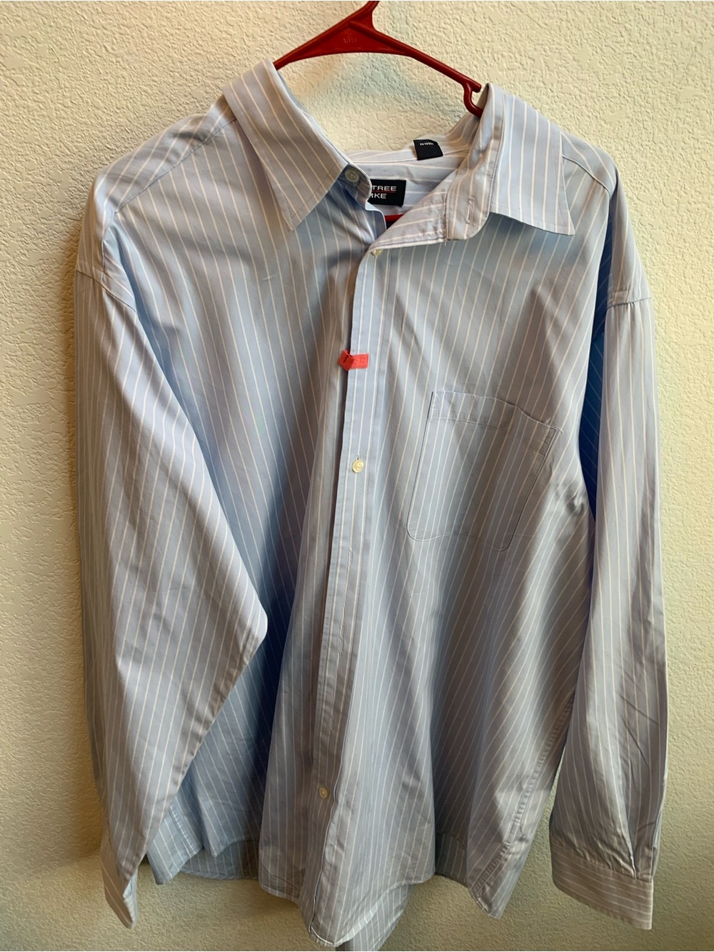 Roundtree & Yorke Light Blue Pinstripe Dress Shirt